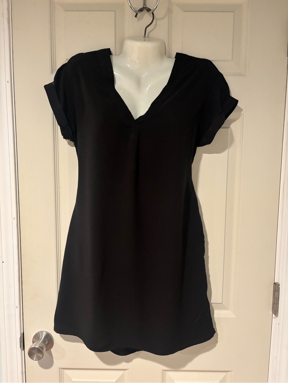 GAP Black V-Neck Short Sleeve Tunic